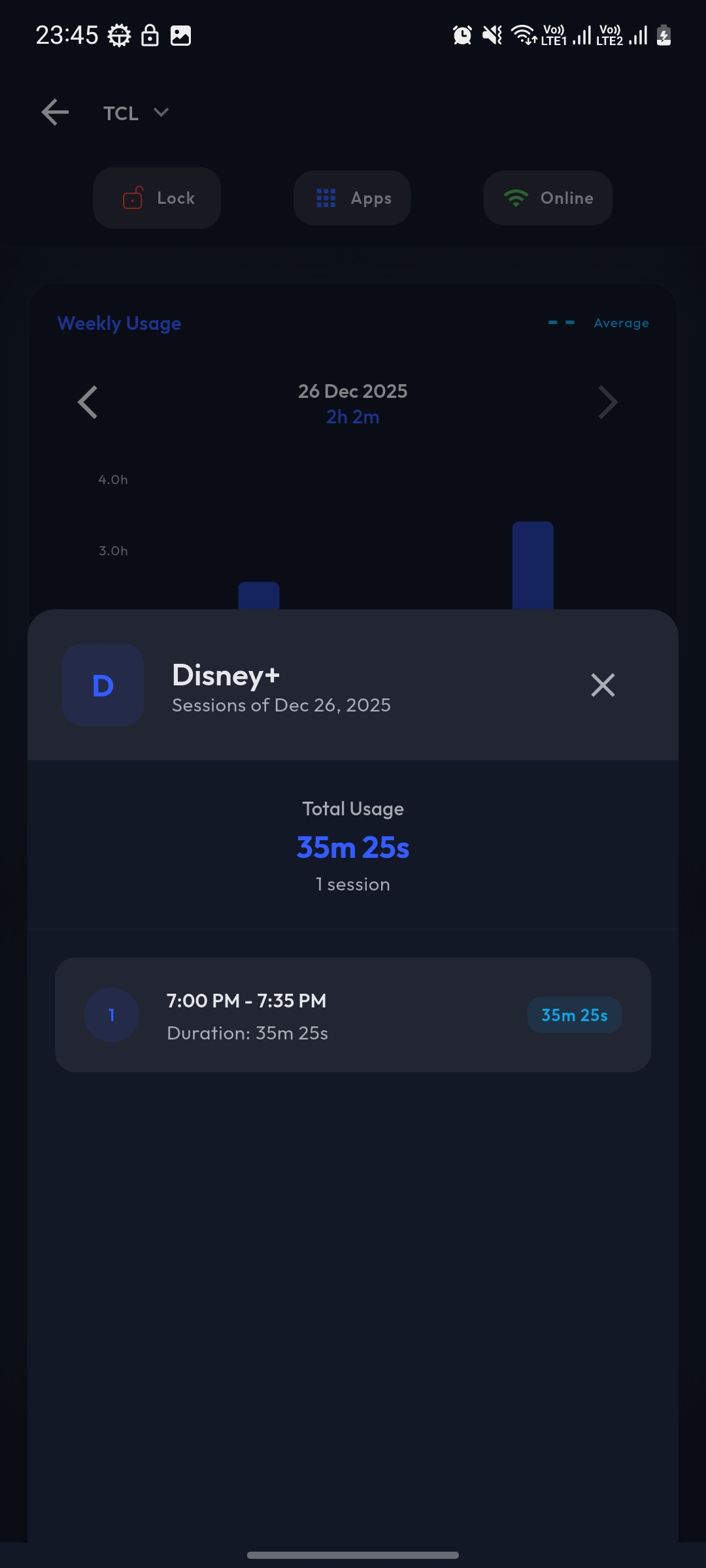 Controlled App parental controls